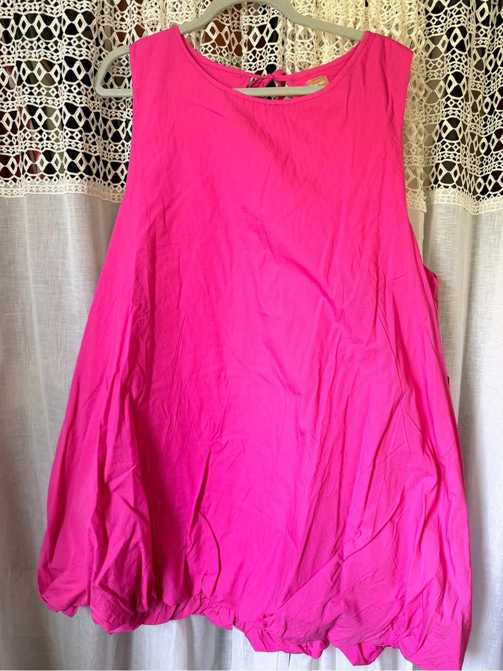 Free People: Struttin’ Bubble Mini Dress: Pink Fizz: Large